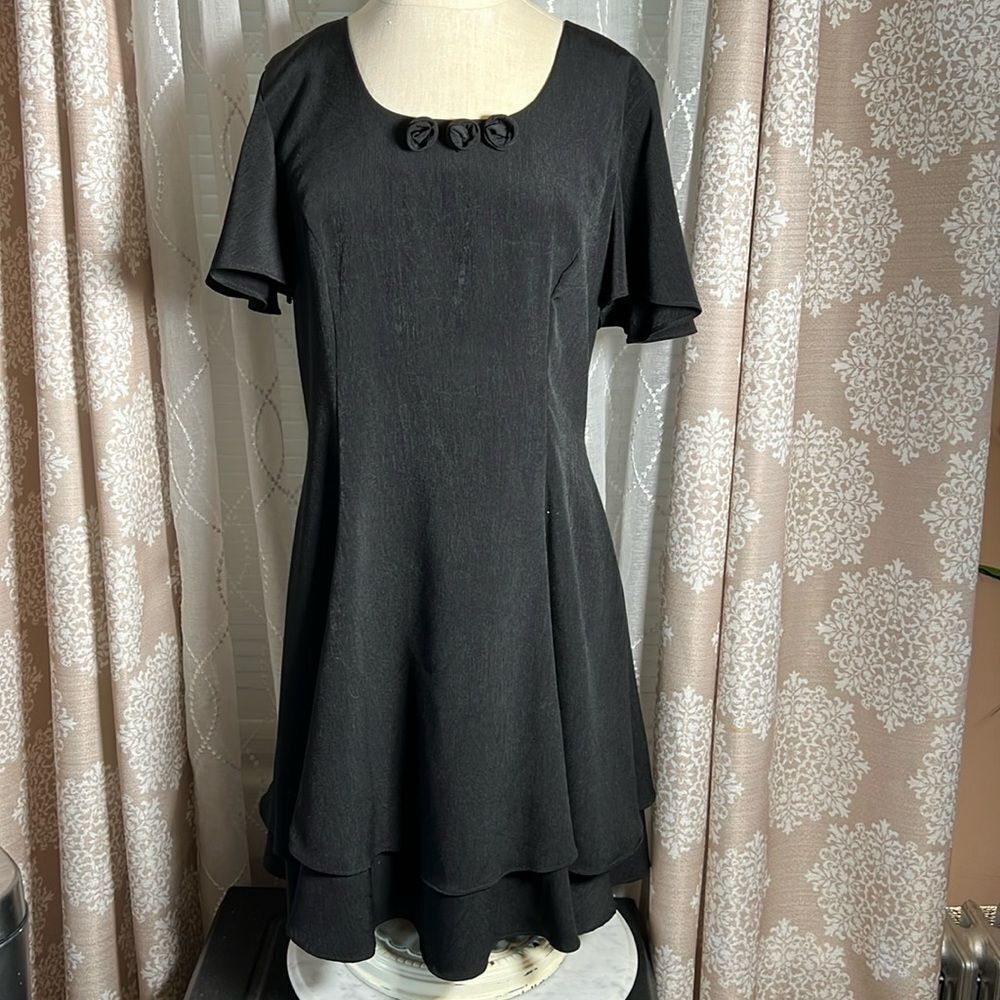 Vintage CDC Caren Desiree Company Black Dress - Size 10